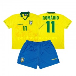 Nogometni Dresovi Brazil Romario 11 Retro Dječji Domaći dres 1994 Kratkih Rukava