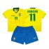 Nogometni Dresovi Brazil Romario 11 Retro Dječji Domaći dres 1994 Kratkih Rukava
