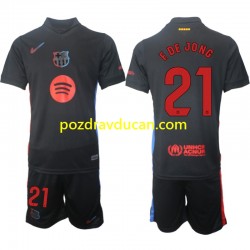 Nogometni Dresovi FC Barcelona F DE JONG 21 Dječji Gostujući dres 2024-2025 Kratkih Rukava