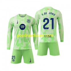 Nogometni Dresovi FC Barcelona F DE JONG 21 Dječji Treći dres 2024-2025 Dugi Rukav