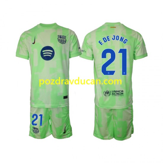 Nogometni Dresovi FC Barcelona F DE JONG 21 Dječji Treći dres 2024-2025 Kratkih Rukava