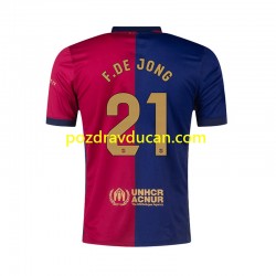 Nogometni Dresovi FC Barcelona F. DE JONG 21 Muški Domaći dres 2024-2025 Kratkih Rukava