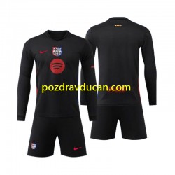 Nogometni Dresovi FC Barcelona Dječji Gostujući dres 2024-2025 Dugi Rukav