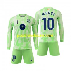 Nogometni Dresovi FC Barcelona Lionel Mess 10 Dječji Treći dres 2024-2025 Dugi Rukav