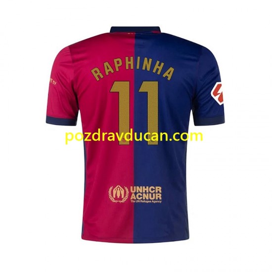 Nogometni Dresovi FC Barcelona RAPHINHA 11 Muški Domaći dres 2024-2025 Kratkih Rukava