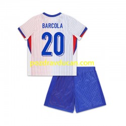Nogometni Dresovi Francuska Bradley Barcola 20 Dječji Gostujući dres 2024 Kratkih Rukava