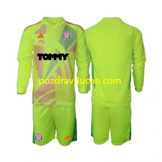 Nogometni Dresovi Hajduk Split Vratar Dječji Domaći dres 2024-2025 Dugi Rukav