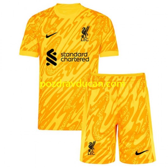 Nogometni Dresovi Liverpool Vratar Dječji Četvrti dres 2024-2025 Kratkih Rukava