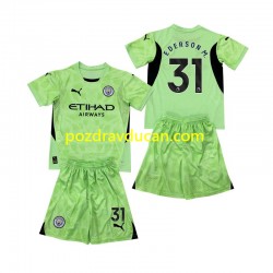 Nogometni Dresovi Manchester City Ederson Moraes 31 2 Vratar Dječji Četvrti dres 2024-2025 Kratkih Rukava