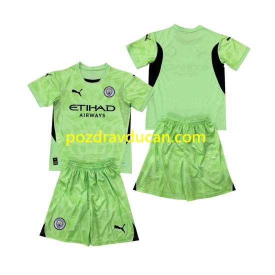 Nogometni Dresovi Manchester City 2 Vratar Dječji Četvrti dres 2024-2025 Kratkih Rukava