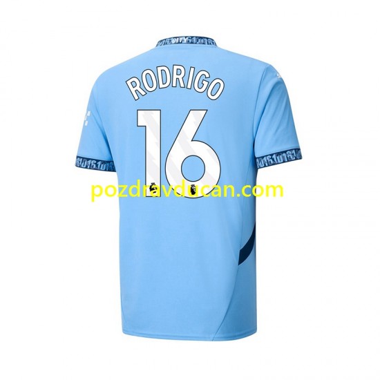 Nogometni Dresovi Manchester City RODRIGO 16 Muški Domaći dres 2024-2025 Kratkih Rukava