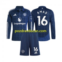 Nogometni Dresovi Manchester United Amad 16 Dječji Domaći dres 2024-2025 Dugi Rukav