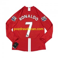 Nogometni Dresovi Manchester United Cristiano Ronaldo 7 2007 Retro Muški Domaći dres Dugi Rukav