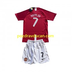 Nogometni Dresovi Manchester United Cristiano Ronaldo 7 Champion League 2007 Retro Dječji Domaći dres Kratkih Rukava
