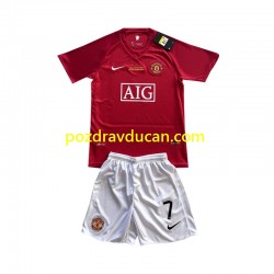 Nogometni Dresovi Manchester United Cristiano Ronaldo 7 Champion League 2007 Retro Dječji Domaći dres Kratkih Rukava
