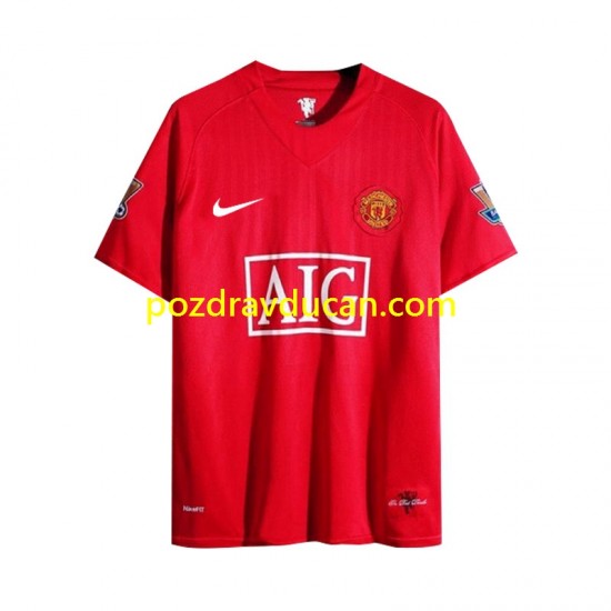 Nogometni Dresovi Manchester United 2007 Retro Muški Domaći dres Dugi Rukav
