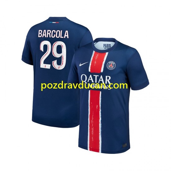 Nogometni Dresovi Paris Saint-Germain Bradley Barcola 29 Muški Domaći dres 2024-2025 Kratkih Rukava