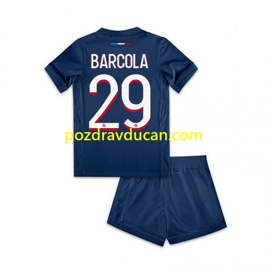 Nogometni Dresovi Paris Saint-Germain Bradley Barcola 29 Dječji Domaći dres 2024-2025 Kratkih Rukava
