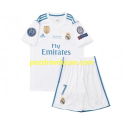Nogometni Dresovi Real Madrid Cristiano Ronaldo 7 2017 Retro Dječji Domaći dres Kratkih Rukava