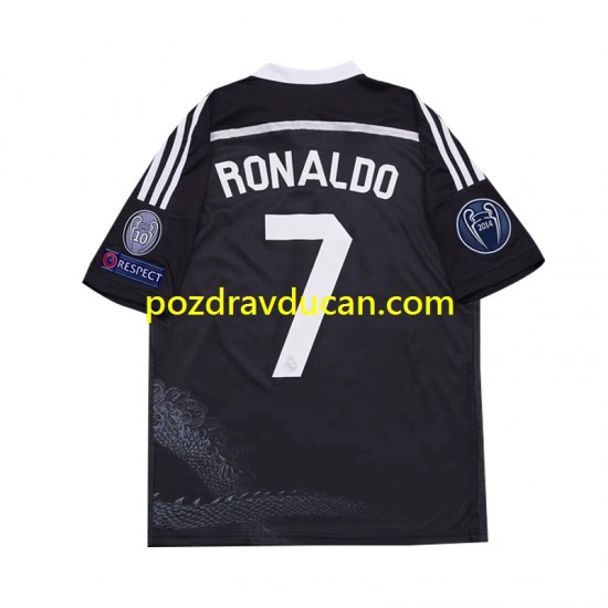 Nogometni Dresovi Real Madrid Cristiano Ronaldo 7 2014 Retro Dječji Treći dres Kratkih Rukava