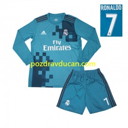 Nogometni Dresovi Real Madrid Cristiano Ronaldo 7 2017 Retro Dječji Treći dres Dugi Rukav