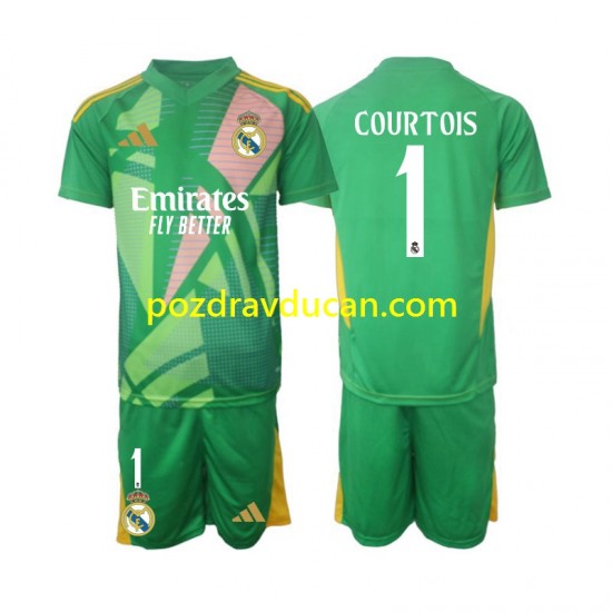 Nogometni Dresovi Real Madrid Thibaut Courtois 1 Vratar Dječji Treći dres 2024-2025 Kratkih Rukava