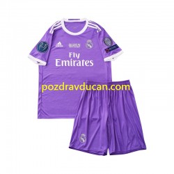 Nogometni Dresovi Real Madrid 2016 Retro Dječji Gostujući dres Kratkih Rukava