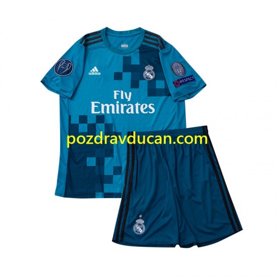 Nogometni Dresovi Real Madrid 2017 Retro Dječji Treći dres Kratkih Rukava