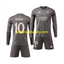 Nogometni Dresovi Real Madrid Modrić Luka 10 Dječji Treći dres 2024-2025 Dugi Rukav