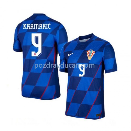 Nogometni Dresovi Hrvatska Andrej Kramaric 9 Muški Gostujući dres Euro 2024 Kratkih Rukava
