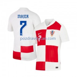 Nogometni Dresovi Hrvatska Lovro Majer 7 Muški Domaći dres Euro 2024 Kratkih Rukava