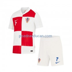Nogometni Dresovi Hrvatska Lovro Majer 7 Dječji Domaći dres Euro 2024 Kratkih Rukava