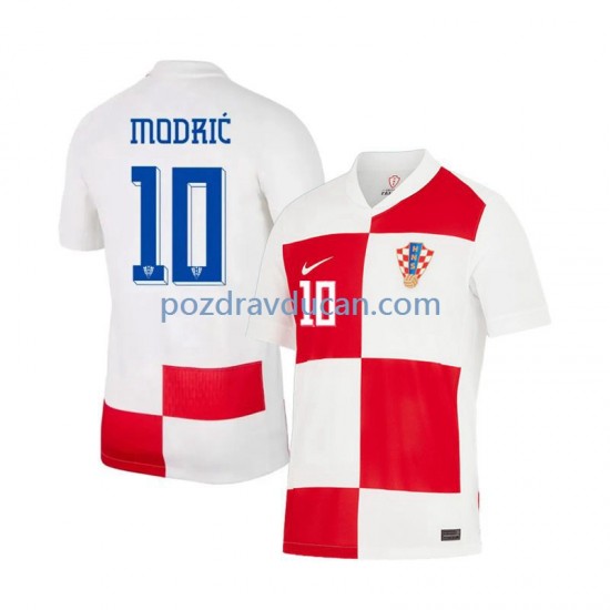 Nogometni Dresovi Hrvatska Modrić 10 Muški Domaći dres Euro 2024 Kratkih Rukava