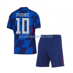 Nogometni Dresovi Hrvatska Modrić 10 Dječji Gostujući dres Euro 2024 Kratkih Rukava