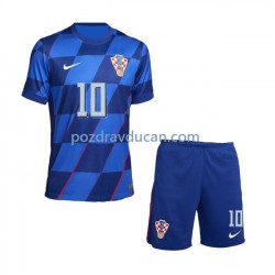 Nogometni Dresovi Hrvatska Modrić 10 Dječji Gostujući dres Euro 2024 Kratkih Rukava