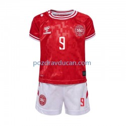 Nogometni Dresovi Danska Hojlund 9 Dječji Domaći dres Euro 2024 Kratkih Rukava