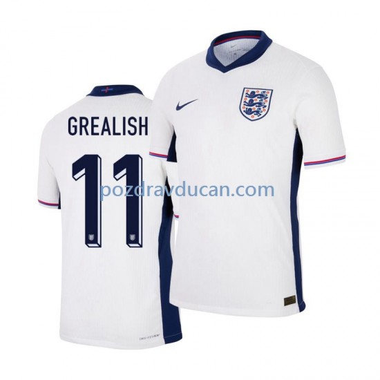 Nogometni Dresovi Engleska Jack Grealish 11 Muški Domaći dres Euro 2024 Kratkih Rukava