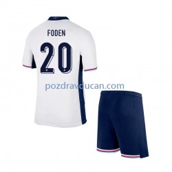 Nogometni Dresovi Engleska Phil Foden 20 Dječji Domaći dres Euro 2024 Kratkih Rukava