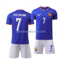 Nogometni Dresovi Francuska Antoine Griezmann 7 Dječji Domaći dres Euro 2024 Kratkih Rukava