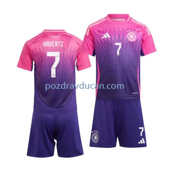 Nogometni Dresovi Njemačka Kai Havertz 7 Dječji Gostujući dres Euro 2024 Kratkih Rukava