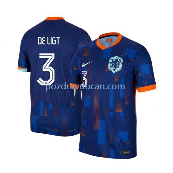 Nogometni Dresovi Nizozemska Matthijs de Ligt 3 Muški Gostujući dres Euro 2024 Kratkih Rukava