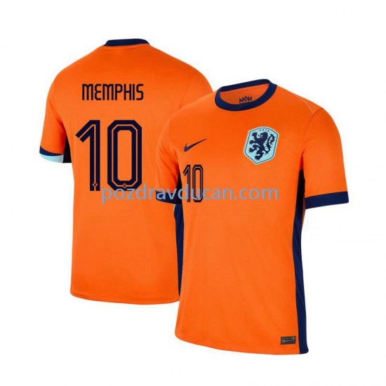 Nogometni Dresovi Nizozemska Memphis Depay 10 Muški Domaći dres Euro 2024 Kratkih Rukava