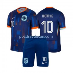 Nogometni Dresovi Nizozemska Memphis Depay 10 Dječji Gostujući dres Euro 2024 Kratkih Rukava