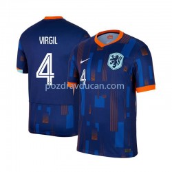 Nogometni Dresovi Nizozemska Virgil van Dijk 4 Muški Gostujući dres Euro 2024 Kratkih Rukava