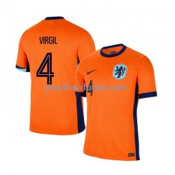 Nogometni Dresovi Nizozemska Virgil van Dijk 4 Muški Domaći dres Euro 2024 Kratkih Rukava