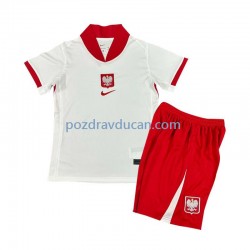 Nogometni Dresovi Poljska Dječji Domaći dres Euro 2024 Kratkih Rukava
