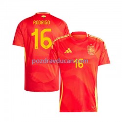 Nogometni Dresovi Španjolska Rodrigo 16 Muški Domaći dres Euro 2024 Kratkih Rukava