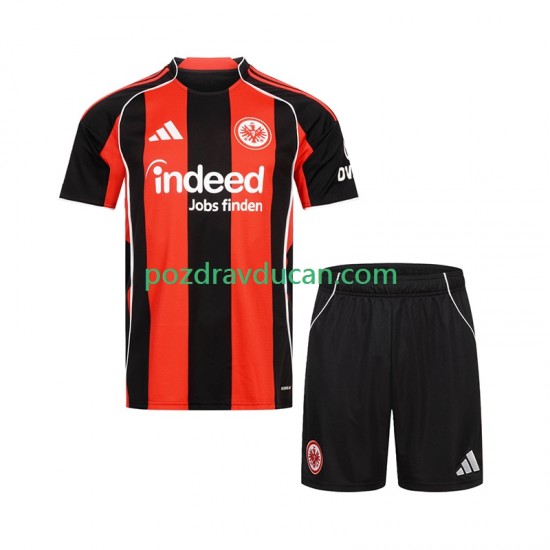 Nogometni Dresovi Eintracht Frankfurt Dječji Domaći dres 2025-2026 Kratkih Rukava