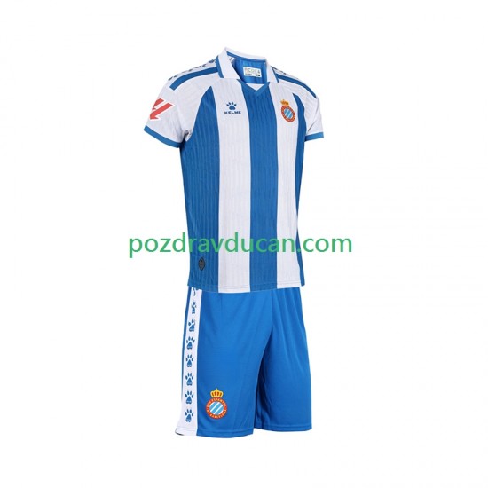 Nogometni Dresovi RCD Espanyol Dječji Domaći dres 2025-2026 Kratkih Rukava