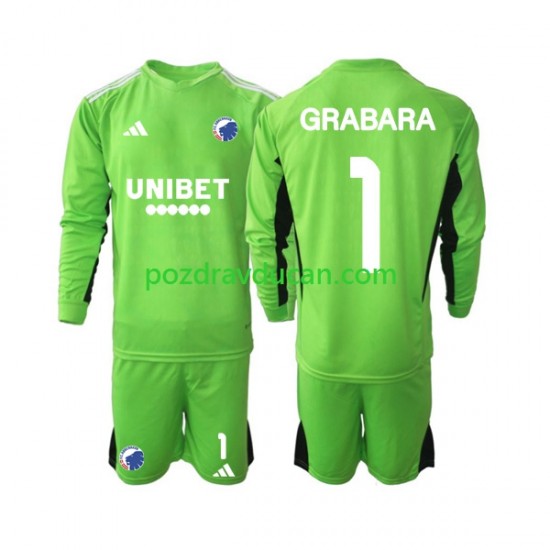 Nogometni Dresovi FC Kopenhagen GRABARA 1 Vratar Dječji Četvrti dres 2023-2024 Dugi Rukav